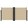 Retractable Side Awning Beige 120x1000 cm - Privacy Screen