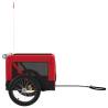 Pet Bike Trailer in Red & Black - Oxford Fabric & Iron | HipoMarket