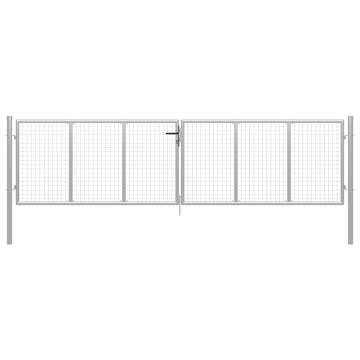 Garden Gate Galvanised Steel 415x150 cm - Durable & Stylish