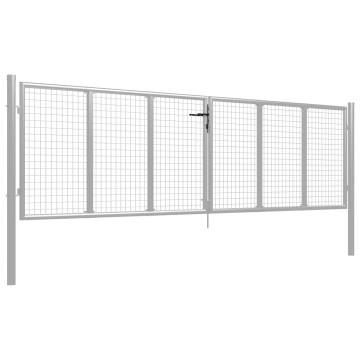 Garden Gate Galvanised Steel 415x150 cm - Durable & Stylish