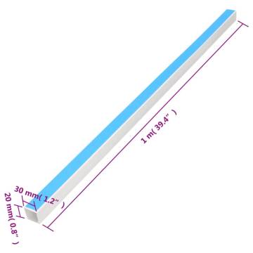 Cable Trunking Self-Adhesive 30x20 mm 30 m PVC - Durable & Safe