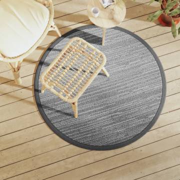 Trendy Outdoor Carpet Grey Ø120 cm - Durable & Stylish