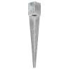 Ground Spikes 6 pcs Silver Galvanised Steel - Durable & Practical