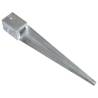 Ground Spikes 6 pcs Silver Galvanised Steel - Durable & Practical