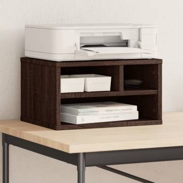 Printer Stand Brown Oak - Stylish Organiser | HipoMarket UK