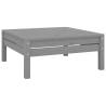 Garden Footstool Grey Solid Pinewood Colour grey Quantity in Package 1 Model footrest Number of 