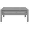 Garden Footstool Grey Solid Pinewood - Stylish & Durable