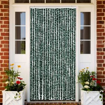 Insect Curtain Green & White 90x220 cm Chenille - Hipomarket