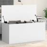 Storage Box White 100x42x46 cm Engineered Wood Colour white Size 100 x 42 x 46 cm Quantity in Package 1 