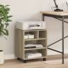 Printer Stand with Wheels Sonoma Oak - Organize Your Workspace