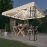 Gazebo with LED String Lights 3x3 m Cream Colour cream Size 3 x 3 m Quantity in Package 1 