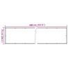 Garden Privacy Screen White 400x75 cm PVC - HipoMarket