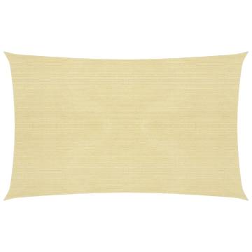 Beige Sunshade Sail 2.5x4.5 m - UV & Mould Resistant