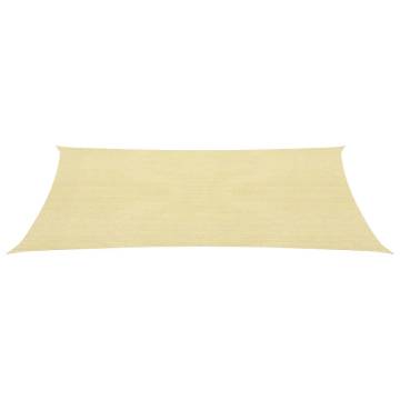 Beige Sunshade Sail 2.5x4.5 m - UV & Mould Resistant