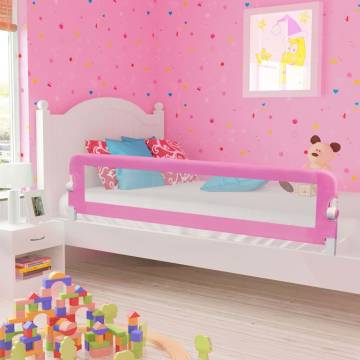 Toddler Safety Bed Rail Pink 180x42 cm - Hipomarket UK