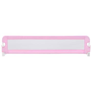 Toddler Safety Bed Rail Pink 180x42 cm - Hipomarket UK