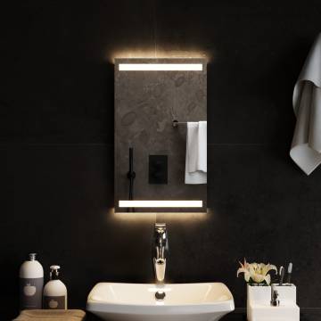 Stylish LED Bathroom Mirror 30x50 cm - IP65 Rated