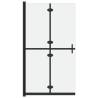 Foldable Walk-in Shower Wall - Frosted ESG Glass 100x190 cm