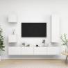 5 Piece TV Cabinet Set White Engineered Wood Colour white Quantity in Package 5 Height 110 cm 