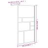 Walk-in Shower Wall 115x195 cm ESG Glass - Modern & Stylish