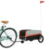 Durable Bike Trailer Black & Orange - 30 kg Capacity