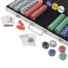 Poker Set with 500 Chips in Aluminium Case | Hipo Market