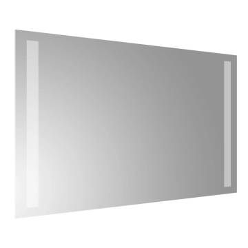 Stylish LED Bathroom Mirror 50x30 cm - Waterproof & Easy Install