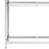 2-Layer Tire Rack Silver | Steel Storage Solution | 110x40x180 cm