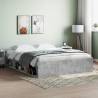 Bed Frame Concrete Grey 160x200 cm Colour concrete grey Size 160 x 200 cm 