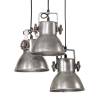 Vintage Silver Hanging Lamp 25W - Industrial Style Lighting