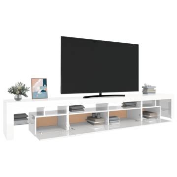 LED TV Cabinet High Gloss White - Stylish & Practical Design