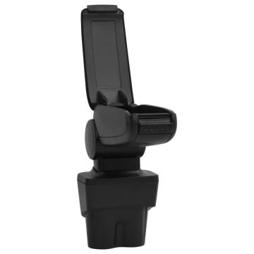 Car Armrest Black 17x32x(35.5-52) cm - Durable & Adjustable