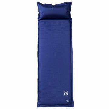 Self-Inflating Camping Mattress with Pillow - Navy Blue