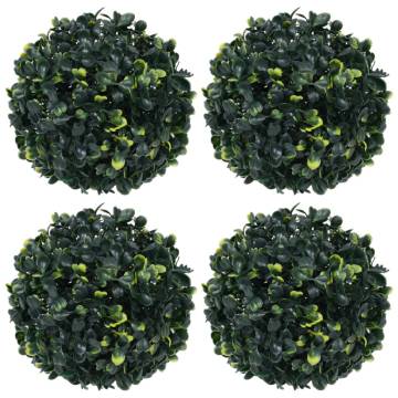 Artificial Boxwood Balls - 4 pcs 12 cm | Hipomarket UK