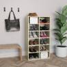 Shoe Rack Sonoma Oak 54x34x100.5 cm Engineered Wood Colour sonoma oak Quantity in Package 1 Number of Number of shelves 