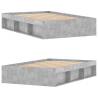 Concrete Grey Bed Frame 120x190 cm - Modern & Stylish Design