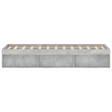 Concrete Grey Bed Frame 120x190 cm - Modern & Stylish Design