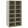 Shoe Rack Sonoma Oak - 12 Compartments | Hipomarket UK