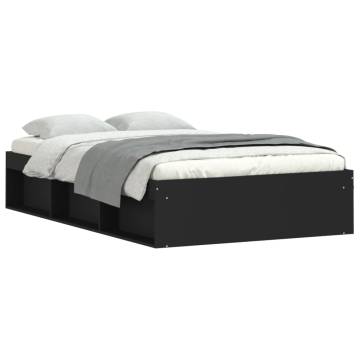 Black Bed Frame 120x190 cm Small Double - Modern & Stylish