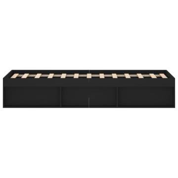 Black Bed Frame 120x190 cm Small Double - Modern & Stylish