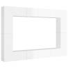 8 Piece High Gloss White TV Cabinet Set - Stylish & Practical