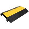 Cable Protector Ramp with 2 Channels - Durable Rubber Design