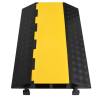 Cable Protector Ramp with 2 Channels - Durable Rubber Design