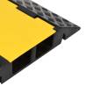 Cable Protector Ramp with 2 Channels - Durable Rubber Design