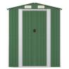 Garden Shed Green 192x606x223 cm Galvanised Steel | Hipo Market