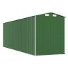 Garden Shed Green 192x606x223 cm Galvanised Steel | Hipo Market