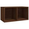 Vinyl Storage Box Brown Oak - Durable Engineered Wood | HipoMarket