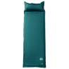 Self-Inflating Camping Mattress with Pillow - Green, 1-Person