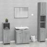 Bathroom Furniture Set Grey Sonoma Engineered Wood Colour grey sonoma Number of 1 Number of Pieces 2 