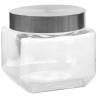 Storage Jars with Silver Lid - Set of 6 | 800 ml Capacity